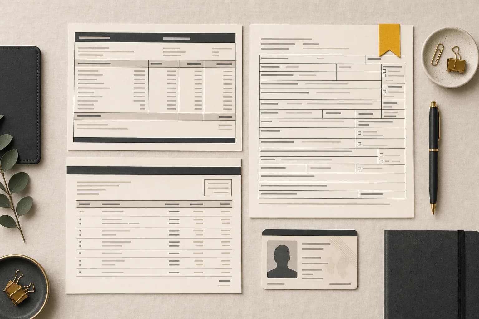 A stack of mortgage income documents with one figure flagged during underwriting review.